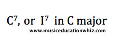 C7 or 17 in C major